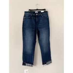 LOFT The Straight Crop High Rise Jeans Size 31 Tall